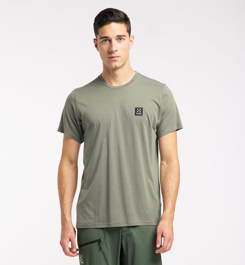 Haglöfs Mens Lyocell T-Shirt Brown New Zealand 50914BACZ